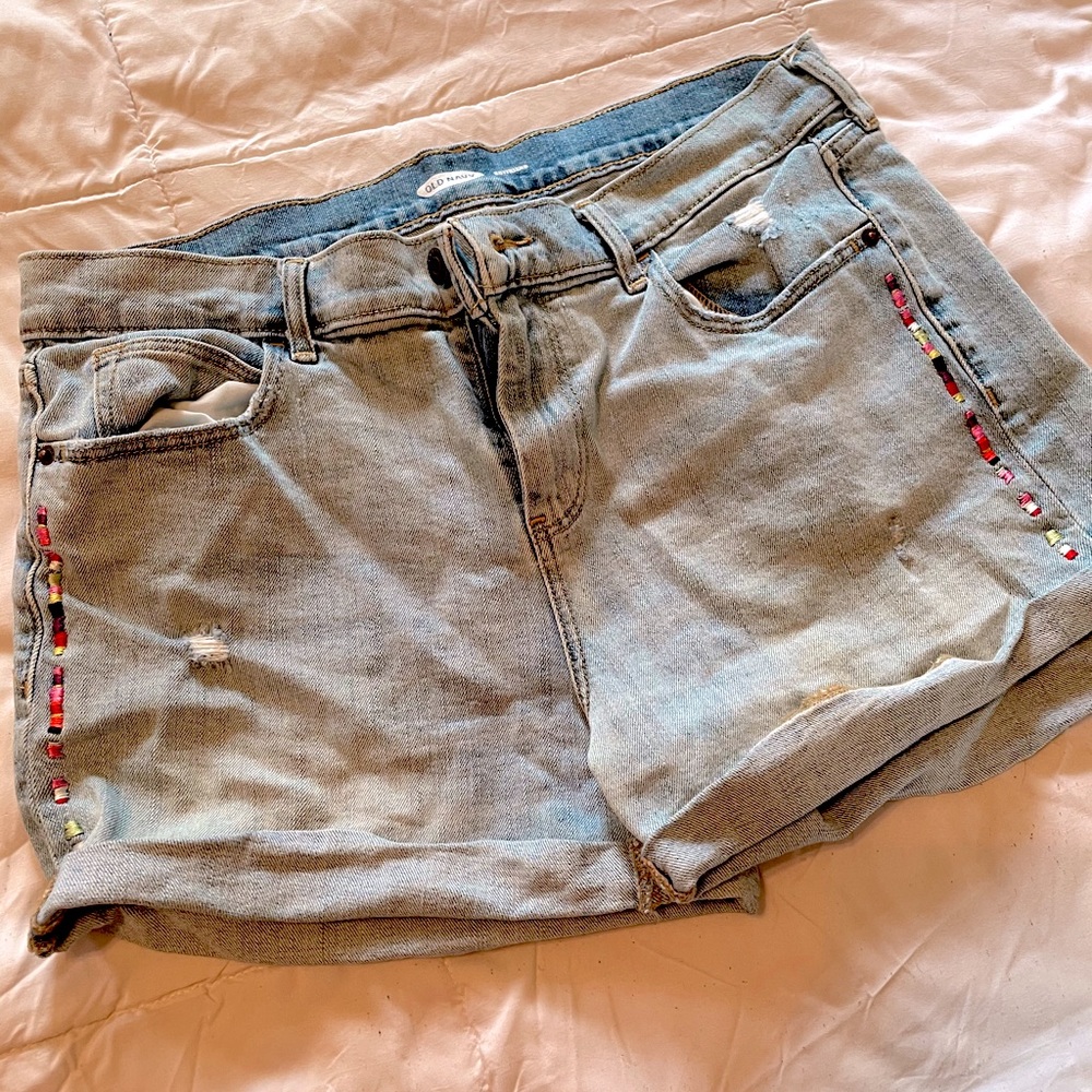 Denim shorts